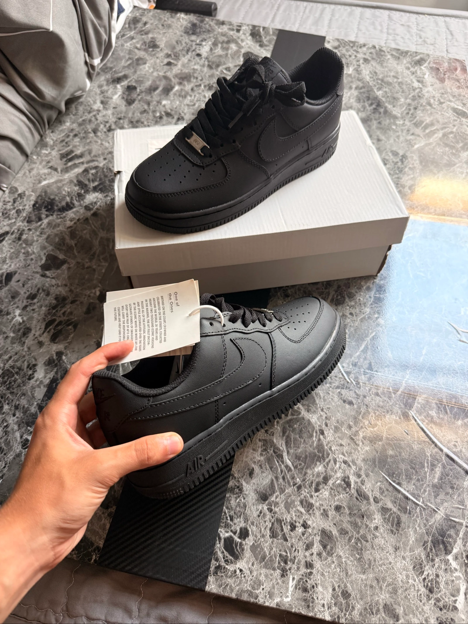 Nike Air Force 1 ’07 Triplo Preto – Tamanho 40 – photo 2